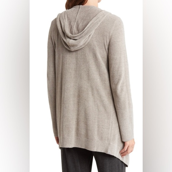 Barefoot dreams tan cozy chic hooded sweater size XL - Picture 2 of 6